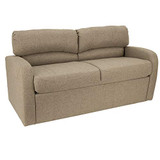 RecPro 70" RV Jack Knife Sofa w/Arms | RV Sleeper Sofa | RV Couch | RV Living Room (Slideout) Furniture | RV Furniture | Camper Furniture (Oatmeal)