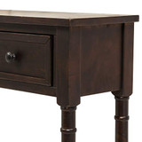 Console Tables for Entryway, Norcia 58" Wide Rustic Hallway Table, Sofa Tables Narrow Long with Storage for Living Room (Espresso)