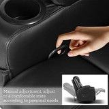 Recliner Chair Single Sofa PU Leather Massage Recliner Ergonomic Lounge Heated Headrest Adjustable Home Theaster Seating (Black #1)