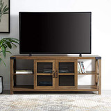 UNIVERSAL LTD TV Stand for 65 INCH TV Farmhouse Console with Open and Closed Storage for TVs Up to 68", Reclaimed Barnwood