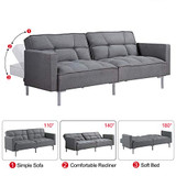 Sofa Bed Sleeper Couches and Sofas - Couch Recliner Convertible Sofa Modern Adjustable Futon Couches Sofas Bed for Living Room Fold Up and Down Recliner Couch Sofa Bed Sleeper Couches and Sofas - Couch Recliner Convertible Sofa Modern Adjustable Futon Couches Sofas Bed for Living Room Fold Up and Down Recliner Couch