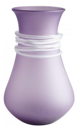 Purple And White Purple Rain 15 Inch Tall Glass Vase - Style: 7645618 Purple And White Purple Rain 15 Inch Tall Glass Vase - Style: 7645618
