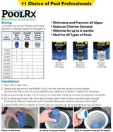 PoolRx 101067 Black Units Swimming-Pool-Algaecides (4 Pack), 20,000-30,000 Gallon