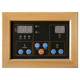 3-Person Hemlock Corner Infrared Sauna w/ 7 Carbon Heaters