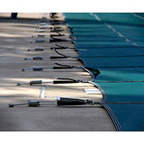 Happybuy Pool Safety Cover 16x32ft Rectangle Inground Safety Pool Cover Green Mesh Solid Pool Safety Cover for Swimming Pool Winter Safety Cover