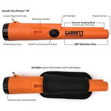 Garrett ACE 300 Metal Detector with Waterproof Search Coil and Pro-Pointer AT