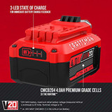 CRAFTSMAN V20 Cordless Chainsaw Kit, 12-Inch with Extra 4.0Ah Battery (CMCCS620M1 & CMCB204)