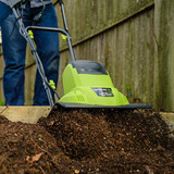 Earthwise TC70065 6.5-Amp 11-Inch Corded Electric Tiller/Cultivator, Green