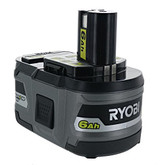 Ryobi P164: 2 Pack of P193 6.0 Amp Hour 18V Lithium Ion Batteries w/ Onboard Fuel Gauge