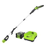 Greenworks PRO 80V 10” Brushless Cordless Polesaw, 2.0Ah Battery and Charger Included PS80L210