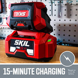 Skil PM4910-10 PWRCore 40 20-Inch 40V Brushless Push Mower Kit Includes 5.0Ah Battery and Auto PWRJump Charger