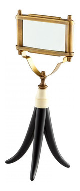 Black And Brass Examiner 12 Inch Tall Brass and Resin Sculpture Made in India - Style: 7646180