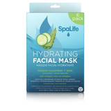 Hydrating Natural Cucumber & Aloe Facial Masks - 6 Pack