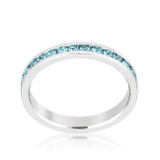 Stylish Stackables Aquamarine Crystal Ring