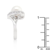 Single Pearl Cocktail Ring