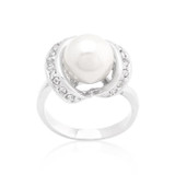 Single Pearl Cocktail Ring