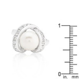 Single Pearl Cocktail Ring
