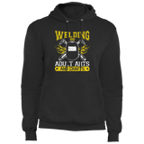 Welder adult arts and crafts hoodie