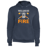 Welding is like sewing with fire hoodie