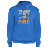 Welding is like sewing with fire hoodie