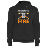 Welding is like sewing with fire hoodie