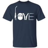 Welder love t-shirt