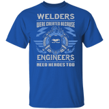 Welder hero engineer t-shirt