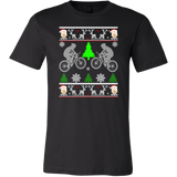 Mountain Biking Ugly Christmas Sweater T-shirt