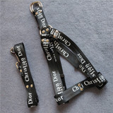 Dior dog harness and collar set 241#