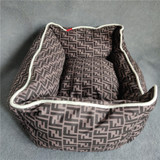 Fendi FF dog bed brown kennel -410#