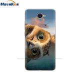 Case For Huawei Y7 2017 Case DUB-LX1 Silicone TPU Phone Cover For huawei y7 2019 Coqa y7 Print Painted Cat Flower Shells Bags