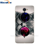 Case For Huawei Y7 2017 Case DUB-LX1 Silicone TPU Phone Cover For huawei y7 2019 Coqa y7 Print Painted Cat Flower Shells Bags