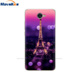 Case For Huawei Y7 2017 Case DUB-LX1 Silicone TPU Phone Cover For huawei y7 2019 Coqa y7 Print Painted Cat Flower Shells Bags