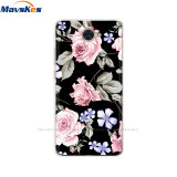 Case For Huawei Y7 2017 Case DUB-LX1 Silicone TPU Phone Cover For huawei y7 2019 Coqa y7 Print Painted Cat Flower Shells Bags