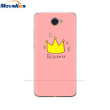 Case For Huawei Y7 2017 Case DUB-LX1 Silicone TPU Phone Cover For huawei y7 2019 Coqa y7 Print Painted Cat Flower Shells Bags