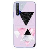 For Huawei Nova5T Case Huawei Nova 5T Case marble flower Silicone Soft Clear Cover Phone Case For Huawei Nova 5T 5 T Nova5T Case