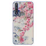 For Huawei Nova5T Case Huawei Nova 5T Case marble flower Silicone Soft Clear Cover Phone Case For Huawei Nova 5T 5 T Nova5T Case