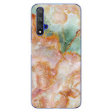 For Huawei Nova5T Case Huawei Nova 5T Case marble flower Silicone Soft Clear Cover Phone Case For Huawei Nova 5T 5 T Nova5T Case