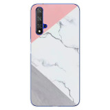 For Huawei Nova5T Case Huawei Nova 5T Case marble flower Silicone Soft Clear Cover Phone Case For Huawei Nova 5T 5 T Nova5T Case