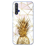 For Huawei Nova5T Case Huawei Nova 5T Case marble flower Silicone Soft Clear Cover Phone Case For Huawei Nova 5T 5 T Nova5T Case