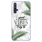 For Huawei Nova5T Case Huawei Nova 5T Case marble flower Silicone Soft Clear Cover Phone Case For Huawei Nova 5T 5 T Nova5T Case