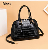 Women Luxury Alma Crocodile Bag Top Handle Handbag