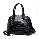 Women Luxury Alma Crocodile Bag Top Handle Handbag