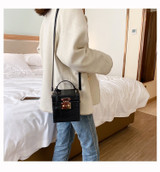 2020 Elegant Female Tote Flip Box Bag  Fashion New High Quality PU Leather Women's Designer Handbag Lock Shoulder Messenger Bag
