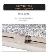 Women Evening Clutch Bag Diamond Sequin Wedding Clutch Purse and Handbag