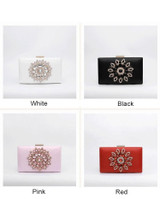 Women Luxury Diamond Crystal Clutch Purse Evening Wedding Party Bags