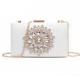 Women Luxury Diamond Crystal Clutch Purse Evening Wedding Party Bags