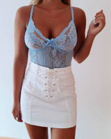 Sheer Lace Transparent Mesh Bodysuit