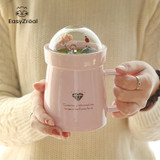 Creative Cartoon Animal Micro Landscape Milk Ceramic Cup and Coffee Mug