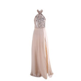 Sequin Halter Gown